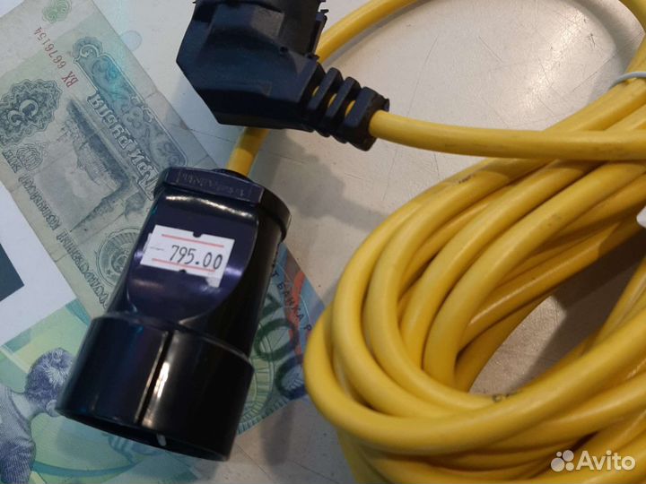 Удлинитель 10 метров Союз 3 * 0,75 2200ватт