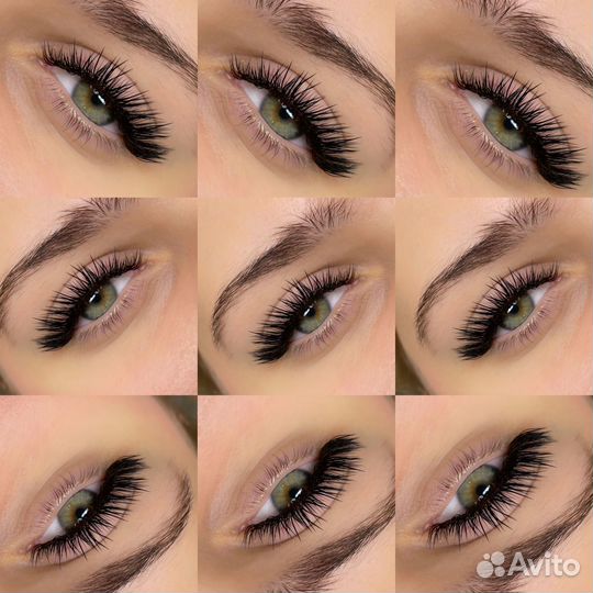 Наращивание ресниц и оформление бровей