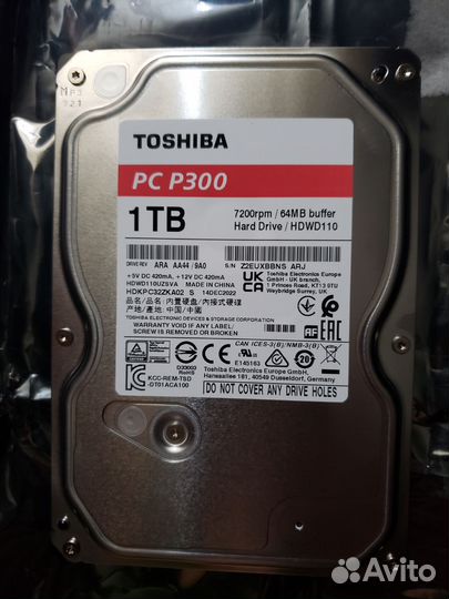 HDD Toshiba P300 1Tb