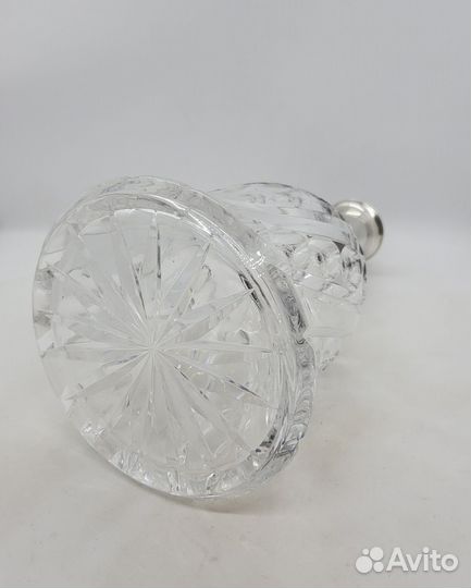 Графин хрустальный с серебром