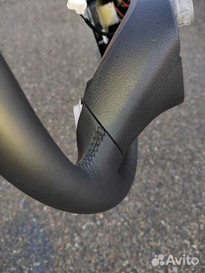 Руль на kia rio 3 кожа эко