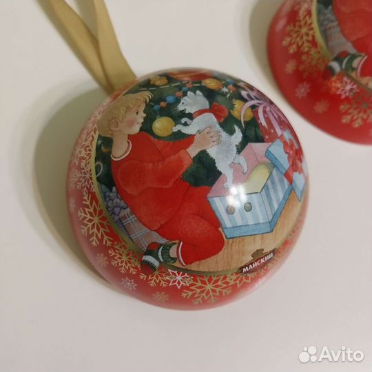 Шар новогодний 8 см от 