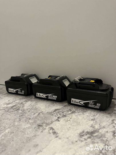 Аккумулятор Makita 18V 6.0Ah BL1860B шуруповёрт