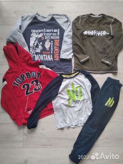 Вещи пакетом на мальчика 122 128