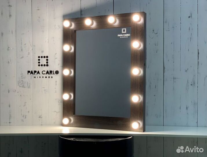 Зеркало с лампами