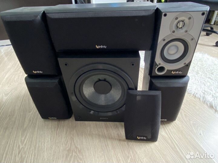 Домашняя акустика 5.1 + ресивер Yamaha RX V363