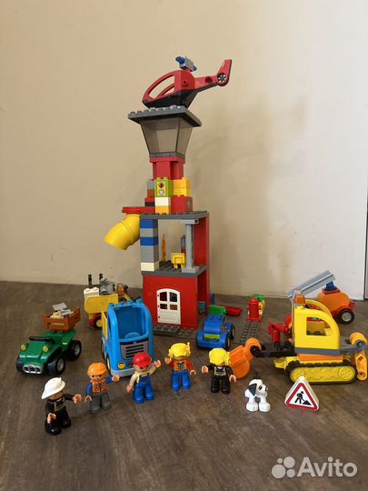 Lego Duplo пожарная станция + техника