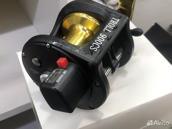 Катушка для тролинга 9000 с счетчиком