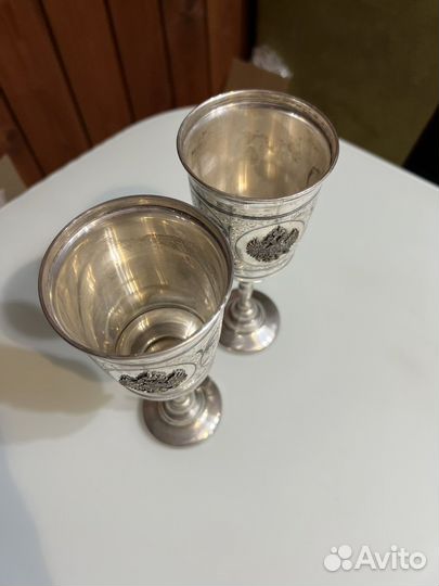 Большие серебрянные бокалы