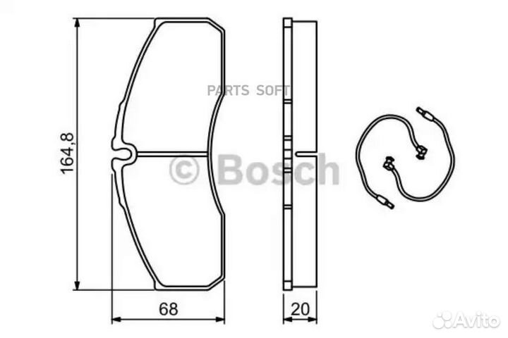 Bosch 0986494273 Колодки тормозные дисковые передн