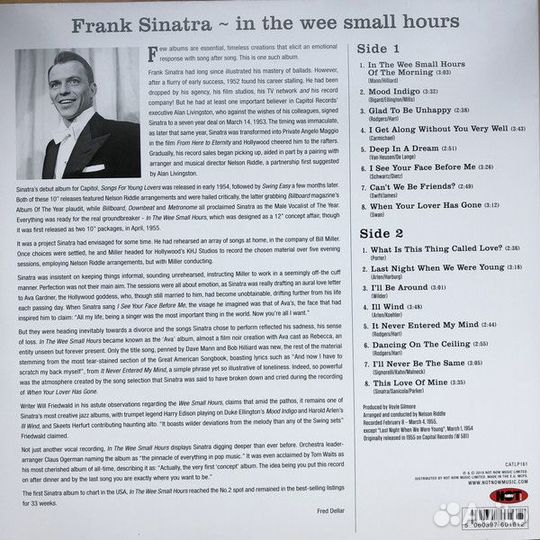 Виниловая пластинка Sinatra, Frank, In The Wee Sma