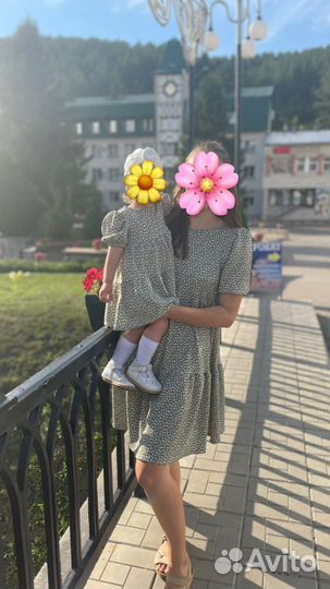 Family look платья мама и дочка