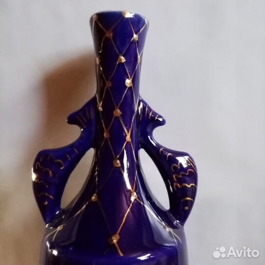 Вазочка кобальт