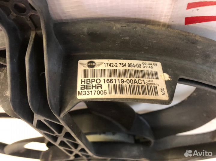 Вентилятор двс Mini Cooper R56(55,57)