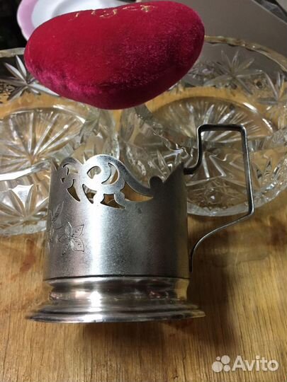 Подстаканник серебряный 875 пробы,без использовани