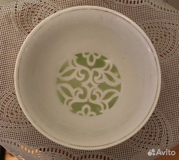 Тарелки и Пиалы большие Песочное Фарфор