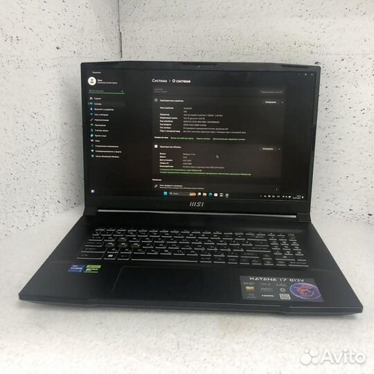 Ноутбук MSI Katana 17 B13VGK-472XRU