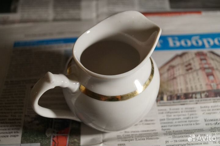 Молочник и соусник Дулево, винтаж СССР, 70-80 годы