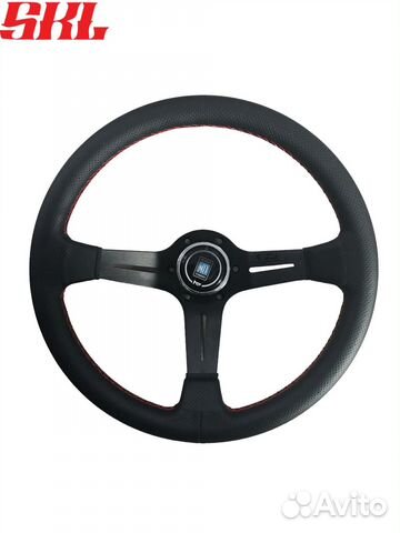 Руль спортивный Nardi с выносом экокожа с перфорац
