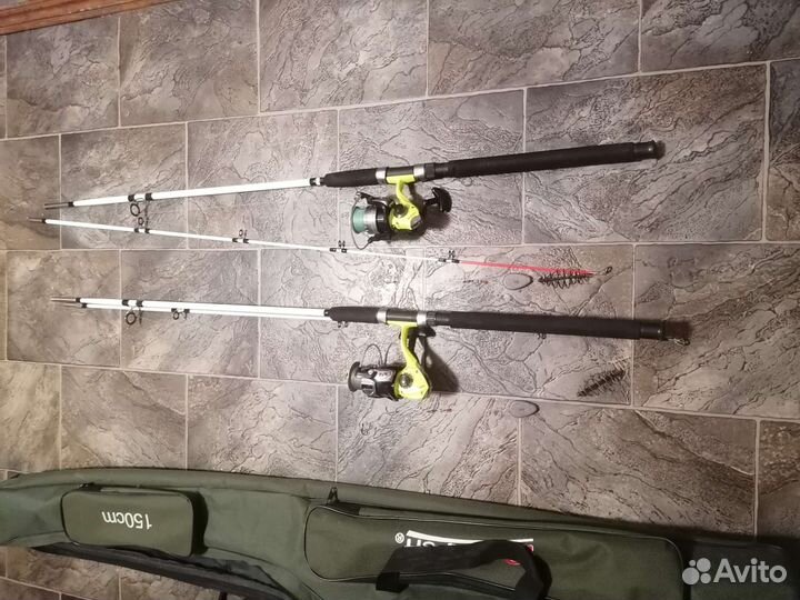 Чехол, удочка Крокодил, катушка Kaida