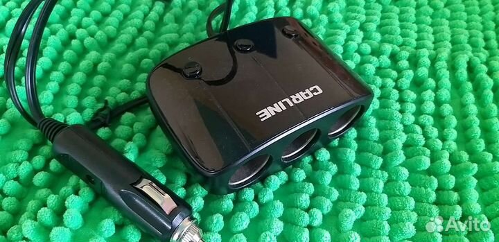 Разветвитель прикуривателя carline на 3 гнезда