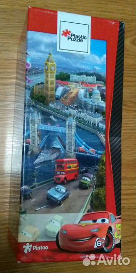 Пазлы пластиковые 300 деталей Тачки