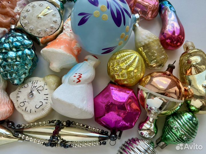 Ёлочные игрушки,прищепки СССР