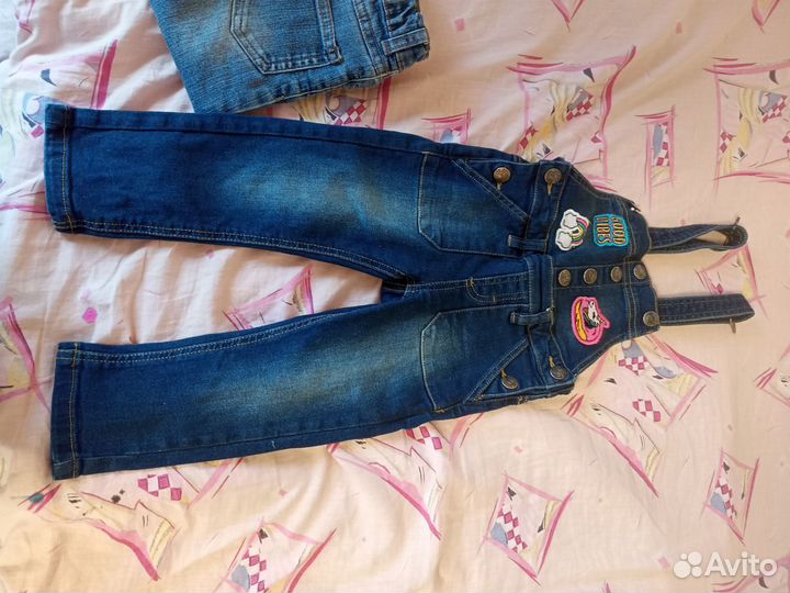 Джинсовый комбинезон 92