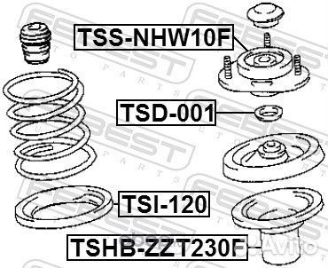 Опора амортизатора TSS-NHW10F