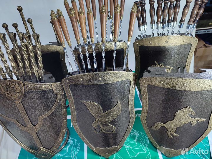 Набор шампуров щит