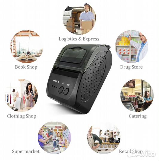 Термальный чековый принтер netum NT-1809DD 58 мм