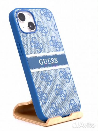 Силиконовый чехол Guess для iPhone 13 Синий