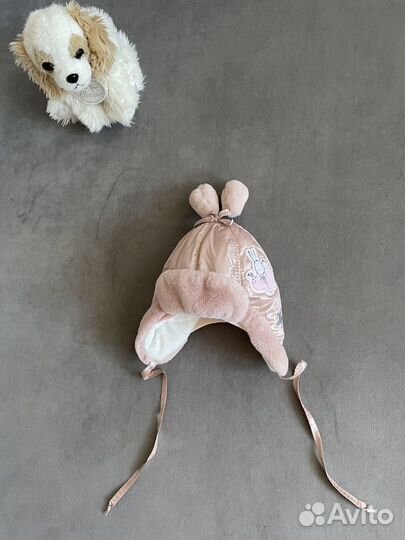 Шапочка для новорожденного зима