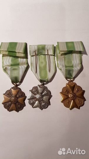 Бельгия. Лот из 3-х медалей за гражданские заслуги