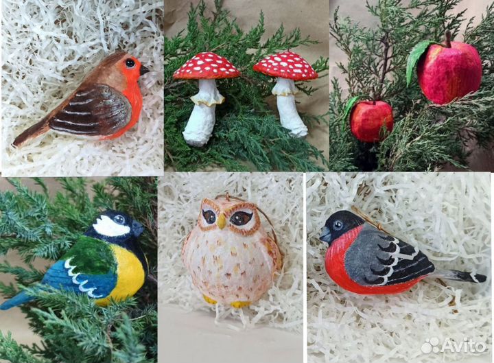 Ватные игрушки под роспись