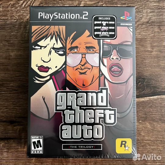 Новый Grand Theft Auto the trilogy PS2 BOX SET