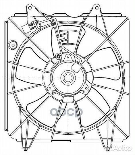 Э/вентилятор кондиц. для а/м Honda CR-V III