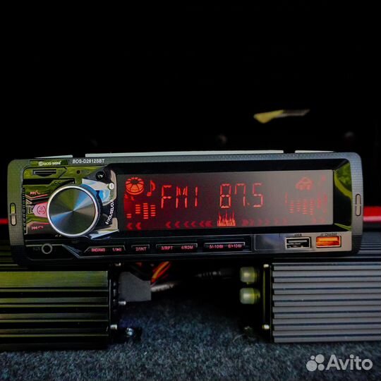 Магнитола 1din с Bluetooth 4х55W RGB