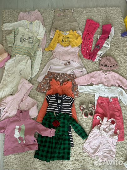 Детские вещи пакетом для девочек 86 92