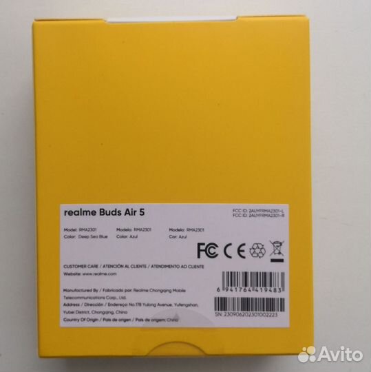 Новые Realme Buds Air 5 Глобальная версия