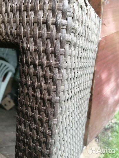 Зеркало Ikea, ротанг