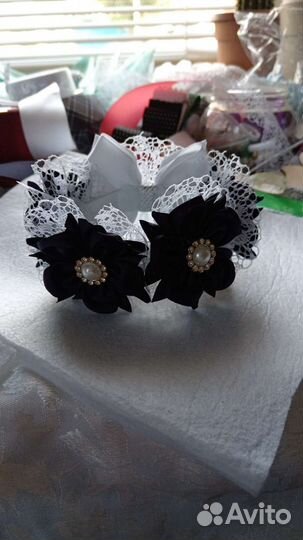 Школьные бантики ручной работы