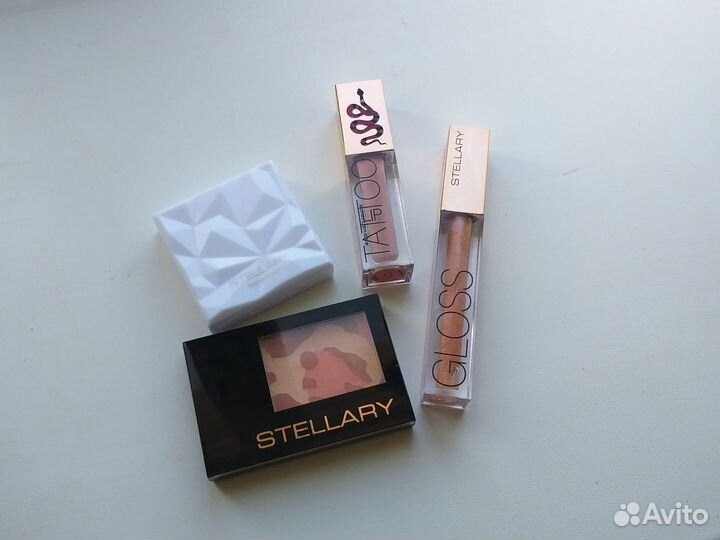 Набор косметики пакетом Stellary румяна блеск мыло