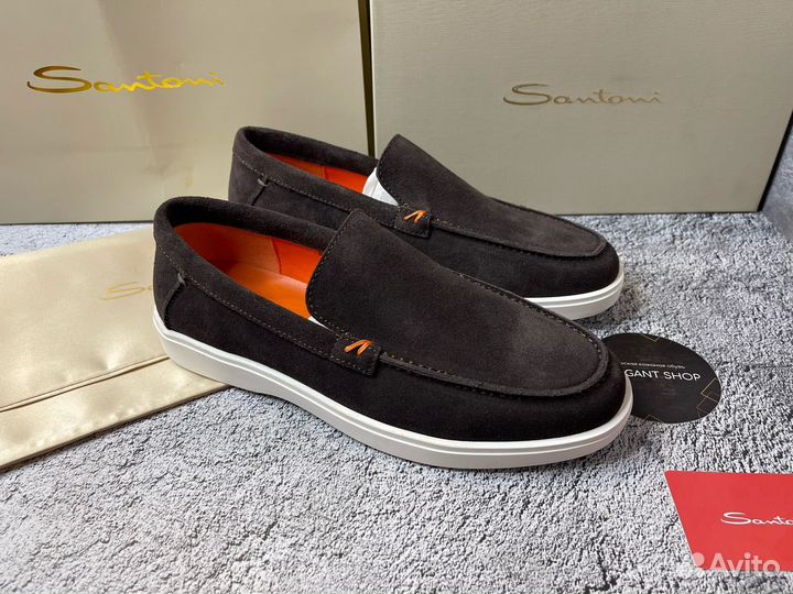 Лоферы Santoni мужские