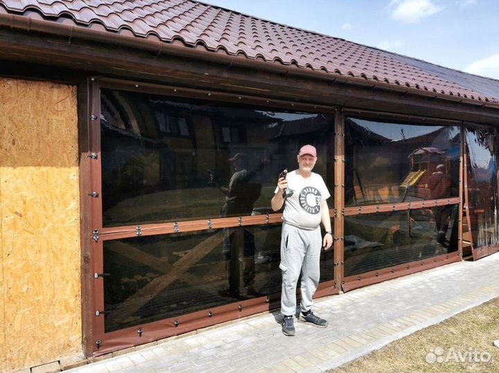 Мягкие окна для террас (производство Омск)