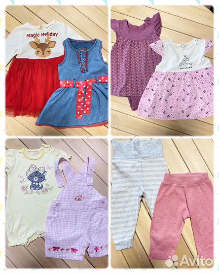 Пакет вещей на девочку 62 68 74