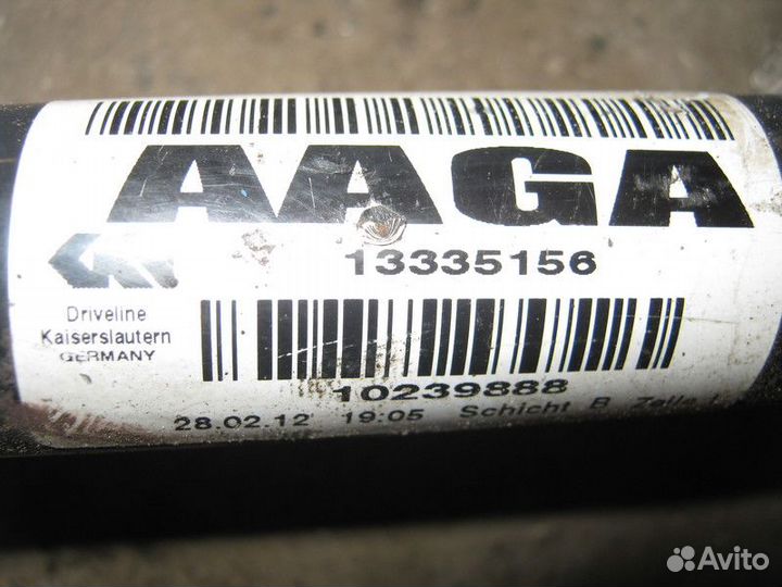 Привод передний правый Opel Astra J GTC