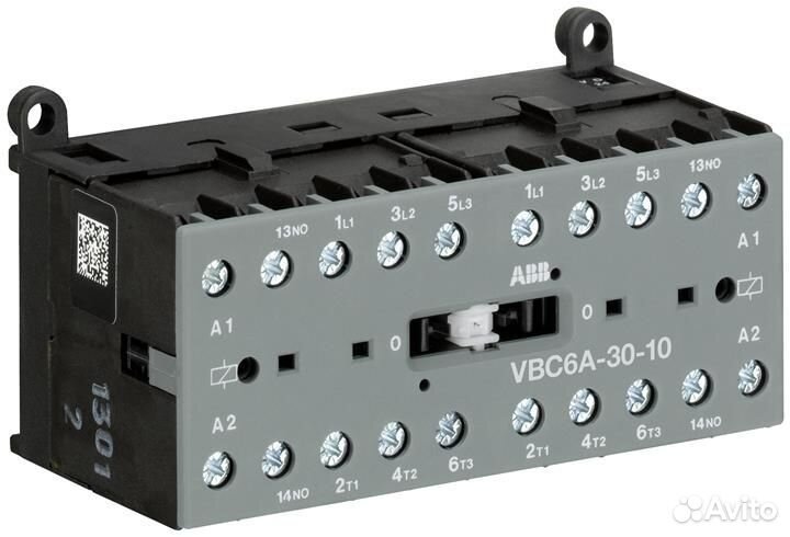 Миниконтактор реверсивный VBC6A-30-10-05 9А(400В A