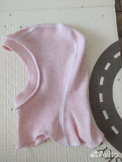 Зимняя шапка шлем на малышку