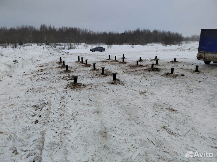 Фундамент на винтовых сваях